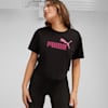 Logo Cropped Tee Youth, PUMA Black, small-AUS