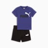Minicats Tee and Shorts Set - Infants 0-4 years, Lapis Lazuli, small-AUS