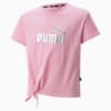Essentials+ Logo Knotted Tee Youth, PRISM PINK, small-SEA