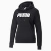 เสื้อฮู้ดแบบเต็มตัวผู้หญิง Essentials, Puma Black, small-THA