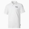Essentials Pique Men's Polo Shirt, Puma White, small-THA