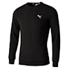 Essentials French Terry Crew Neck Men's Sweater, Puma Black, small-SEA