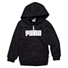 Essentials Full-Zip Kids' Hoodie, Puma Black, small-SEA