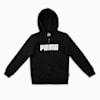 Essentials Full-Zip Kids' Hoodie, Puma Black, small-THA