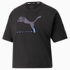 Cyber Graphic Women's Tee, Puma Black, small-SEA