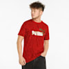 Tiger Printed Men's Tee, High Risk Red, small-SEA