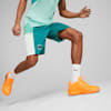 Give N' Go Men's Basketball Shorts, Green Lagoon-PUMA White, small-PHL