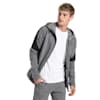 Evostripe Full Zip Men's Hoodie, Medium Gray Heather, small-SEA