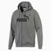 Essentials Men's Hooded Jacket, Medium Gray Heather, small-SEA