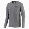 Essentials Long Sleeve Men's Tee, Medium Gray Heather, small-SEA