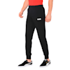Essentials French Terry Closed Men's Pants, Cotton Black, small-SEA