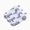 Calcetines cortos de felpa PUMA para mujer (paquete de 3), WHITE / BLACK, small