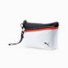 Color Blocking Round Pouch, Bright White-Hot Coral, small-SEA