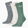 PUMA kurze Crew-Socken 3er-Pack, green / grey, small