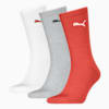PUMA kurze Crew-Socken 3er-Pack, red / grey, small