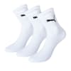Kurze Crew-Socken Unisex (3er-Pack), white, small