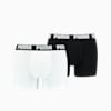 PUMA Basic Men's Boxers 2 Pack, white / black, small-NZL