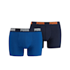 PUMA Basic Boxershorts Herren 2er-Pack, blue, small
