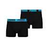 PUMA Basic Men's Boxers 2 Pack, black / cobalt, small-AUS