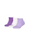 PUMA Kids' Invisible Socks 3 Pack, flame orange / white, small