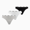 Lot de 3 strings PUMA Femme, white / grey / black, small