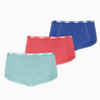 PUMA Mini Short Women's Underwear 3 Pack, mixed colors, small