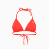 PUMA Swim Women's Triangle Bikini Top, red, small
