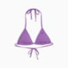 PUMA Swim Women's Triangle Bikini Top, purple, small