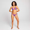 PUMA Swim Women's Triangle Bikini Top, purple, small
