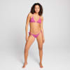 Top de bikini triangular para mujer PUMA Swim, fluo pink, small