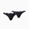 PUMA Bikinislip Damesondergoed, set van 2 stuks, black, small