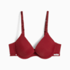 PUMA Women's Push-up Bra 1 Pack, Burgundy, small