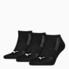 PUMA Unisex Cushioned Sneaker Trainer Socks 3 Pack, black, small