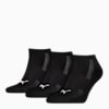 PUMA Unisex Cushioned Sneaker Trainer Socks 3 Pack, black, small-AUS