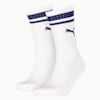 PUMA Crew Heritage Stripe Socken 2er-Pack, white / blue, small