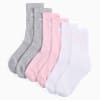 Junior Sport Crew Socks (3 Pairs) - Youth 8-16 years, rose water, small-AUS
