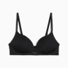 Soutien-gorge PUMA noir pour femmes avec fines bretelles et logo discret.