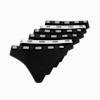 Lot de 6 strings pour femmes PUMA, black, small