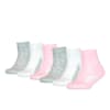 Quarter Socken Kinder (6-er Pack), pink / grey, small