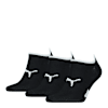PUMA Unisex No Show Footie 3 pack, black, small-VNM