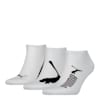 PUMA Unisex Sneaker Socks 3-pack, white, small-THA