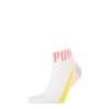 PUMA Unisex Quarter Socks  1 pack, pink, small-SEA