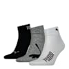 Kaus Kaki PUMA Unisex Quarter 3 Pasang, white / grey / black, small-IDN