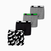 Boxer Boys (4-Pack), black / grey melange, small