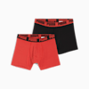 PUMA Boxershorts 2er-Pack Herren, orange / black, small