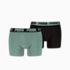 PUMA Men's Boxer Briefs 2 pack, olive green / black, small-AUS