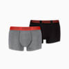 PUMA Trunks 2er-Pack Herren, mid grey melange / orange, small
