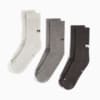 PUMA Unisex Crew Socks 3 pack, GREY MELANGE, small