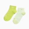 PUMA korte sokken voor dames, set van 2 paar, lime, small