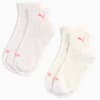 PUMA korte sokken voor dames, set van 2 paar, coral combo, small